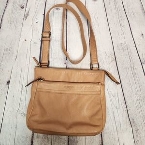 Margot NY Tan Leather Crossbody